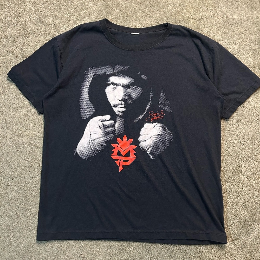 Vintage Manny Pacquiao T Shirt Size XL MMA UFC Fighting Promo Tee